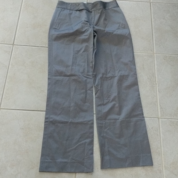 Calvin Klein silver Gray silky dress pant, trouser - Picture 1 of 6